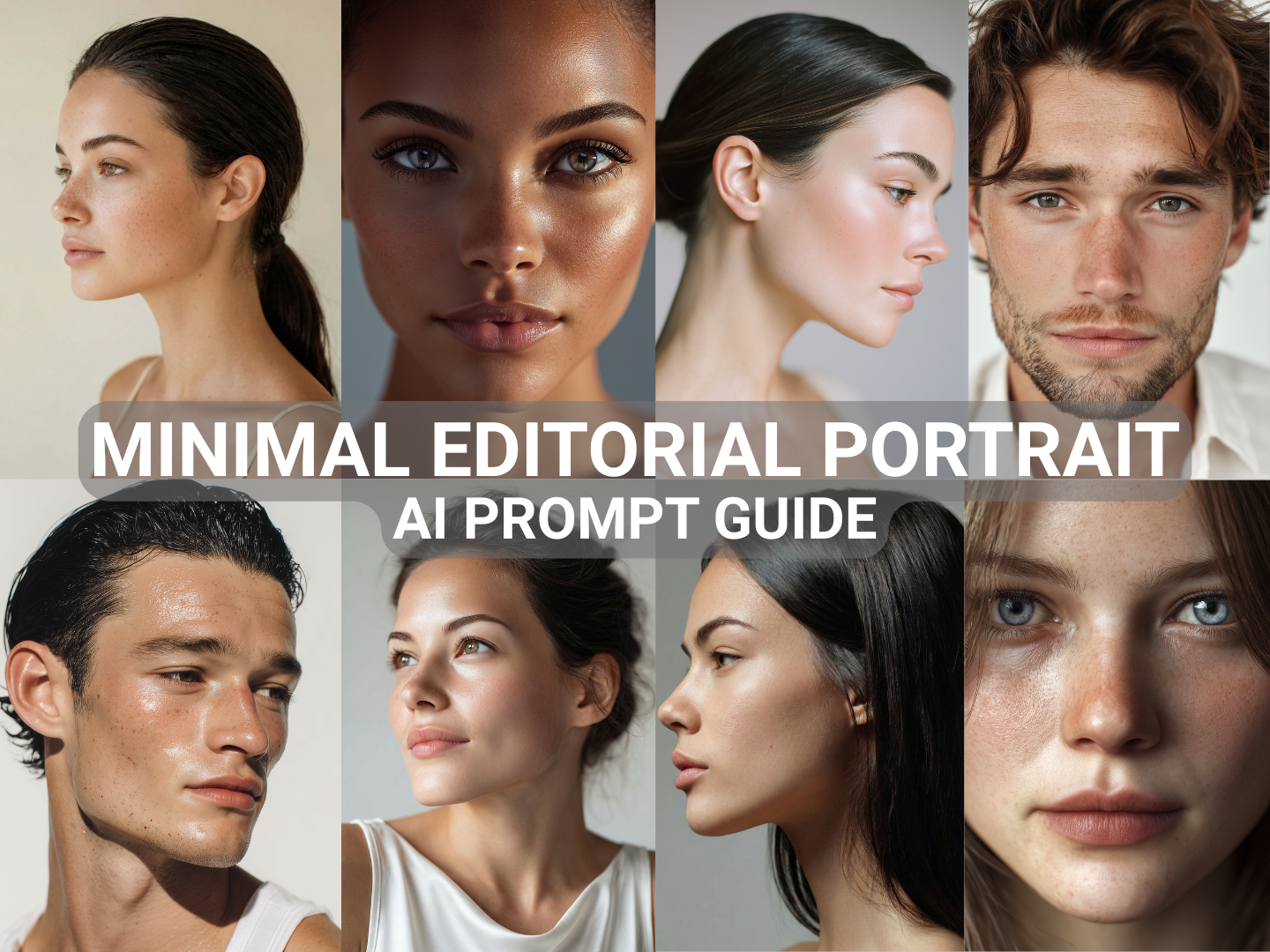 Minimal Editorial Portrait | AI Prompt Guide — 1